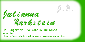 julianna markstein business card
